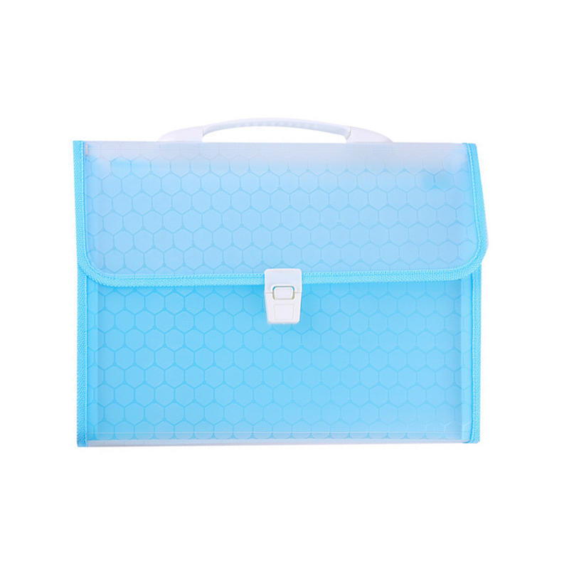 Wholesale A4 transparent football pattern 13 grid expanding file