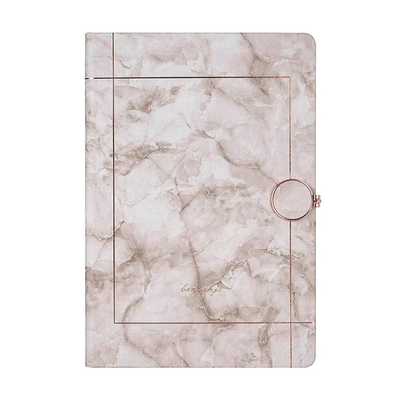 Factory Marblea pattern  PU cover metal magnetic buckle notebook Hardcover