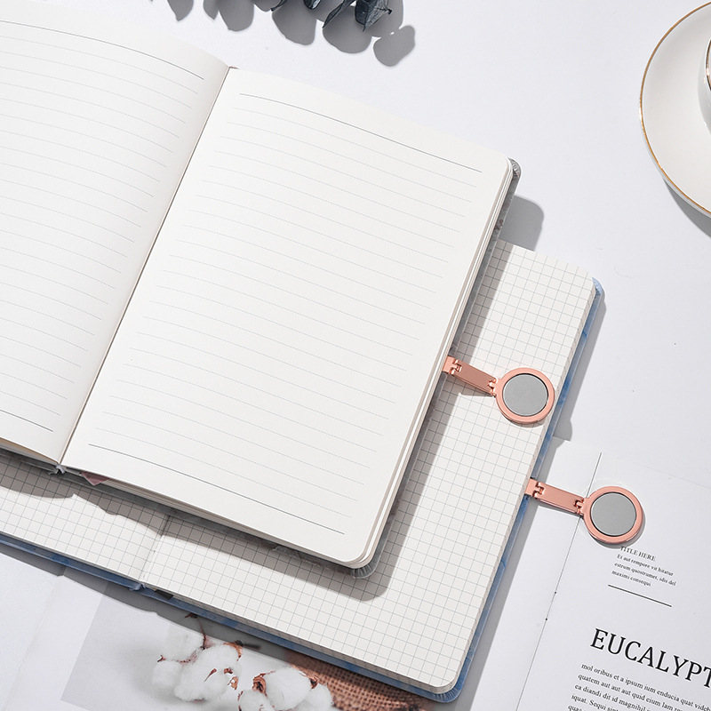 Factory Marblea pattern  PU cover metal magnetic buckle notebook Hardcover