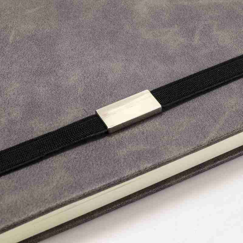 Factory A5 elastic band metal plate mounted notebook student diary Notepad