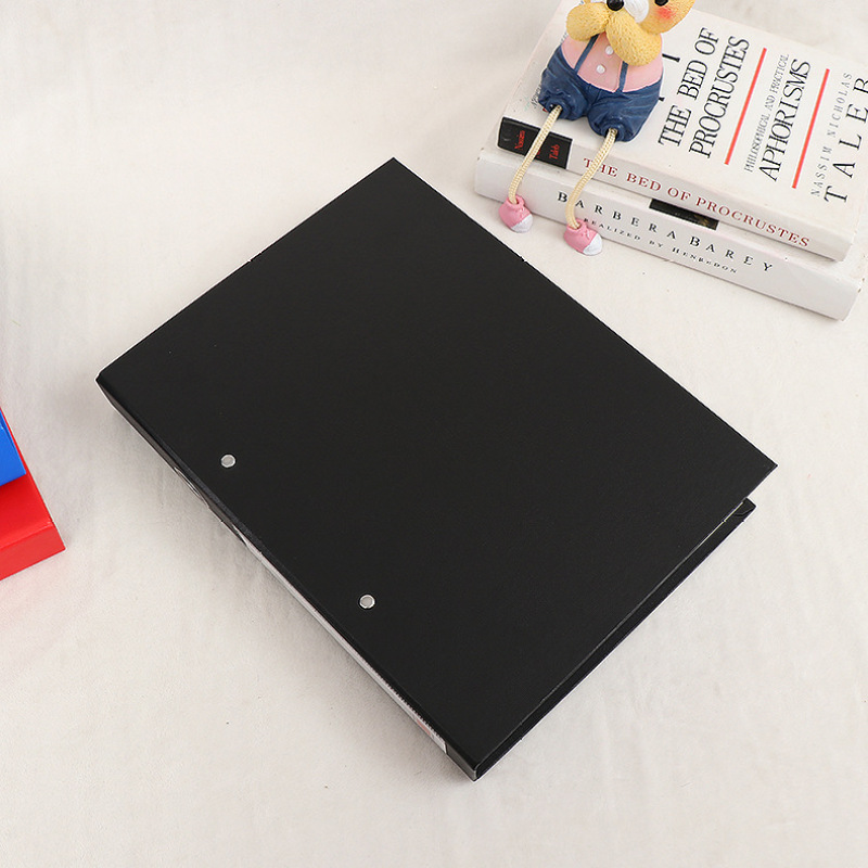 A4 two-hole folder binder, office folder can be customized perforated folder clip file