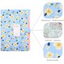 new design File Folder with 6 Pockets,Floral Accordion Folder Document Organizer US Letter Size for School and Office