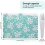 new design File Folder with 6 Pockets,Floral Accordion Folder Document Organizer US Letter Size for School and Office