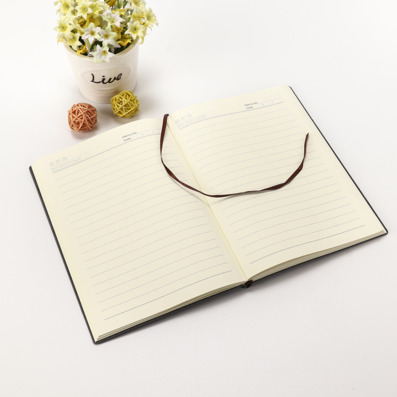 Factory PU Softcover  GRAIN LINE leather A5 B5 loose leaf planner notebook for business