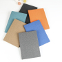Factory PU Softcover  GRAIN LINE leather A5 B5 loose leaf planner notebook for business