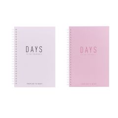 Personalise customizable grid notebooks,white/pink color notebook School Supplies Cute Custom Spiral Journal for Kids