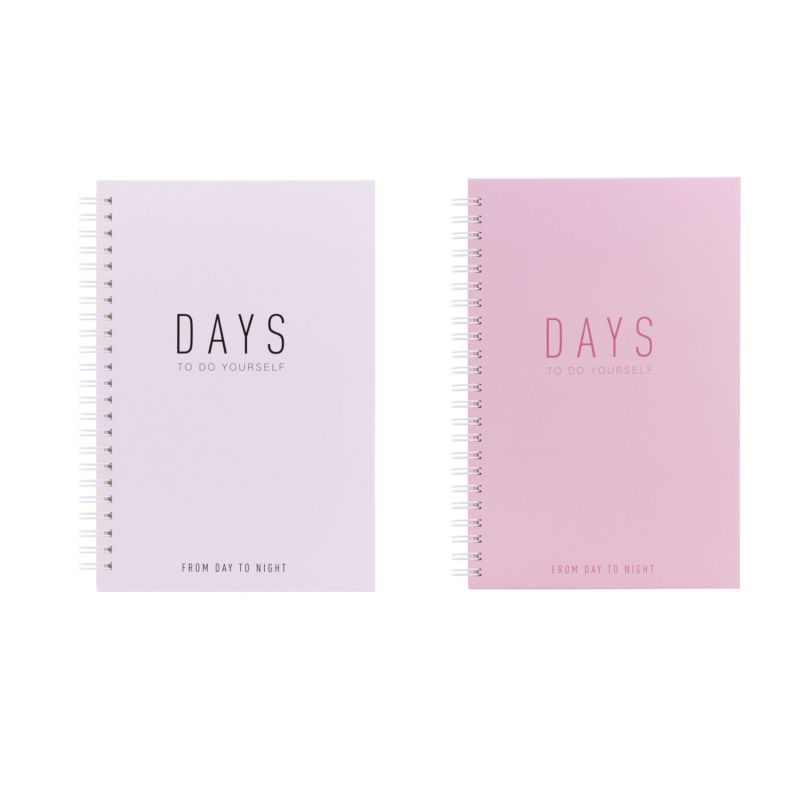 Personalise customizable grid notebooks,white/pink color notebook School Supplies Cute Custom Spiral Journal for Kids