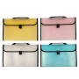 Office stationary expanding plastic file bag A4 PP clip document bag folder