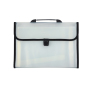Office stationary expanding plastic file bag A4 PP clip document bag folder