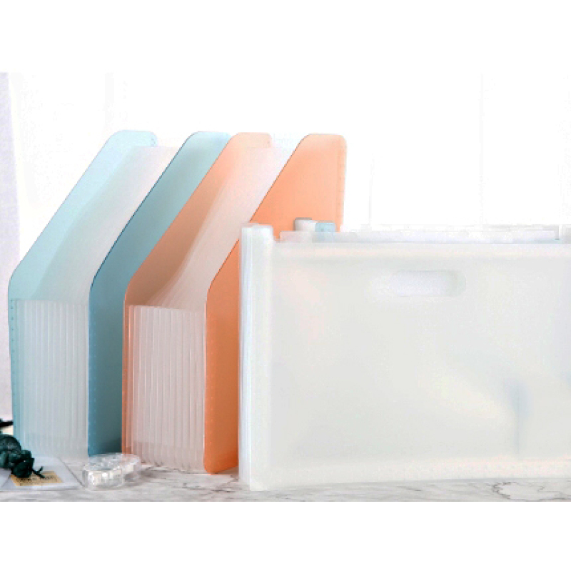 stationery 2023 New File Folder Clear Custom Presentation Hard Cover A4 Size Paper Hanging Plastic Expanding File Folder