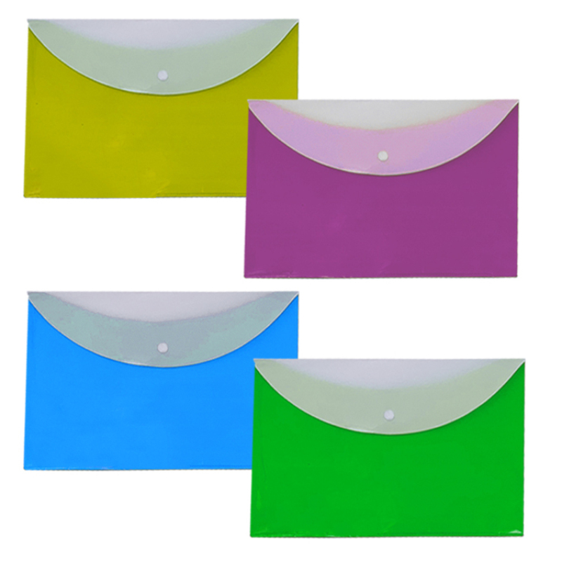 Custom Wholesale Practical A4 single layer file bag folder office supplies multicolor