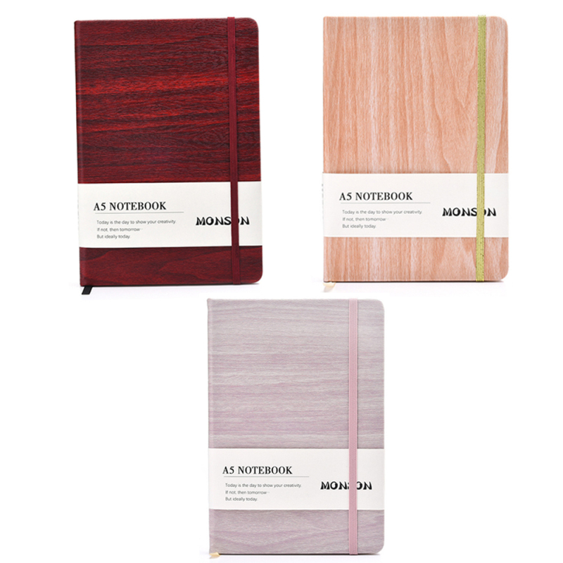 Custom Printing PU Leather Hardcover Agenda Planner Journal Notebook Note Book Customized Promotion Diary Chef Available A5 Size