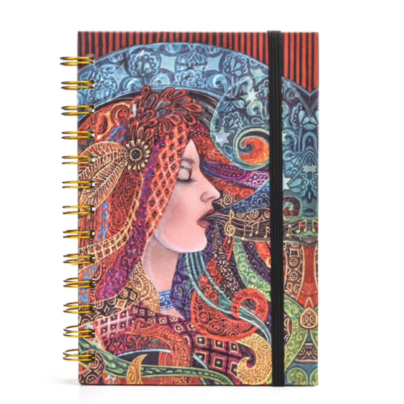 Custom Hardcover A5 Life Journal Spiral Notebook Printed Diary Planner Printing kids journal notebook