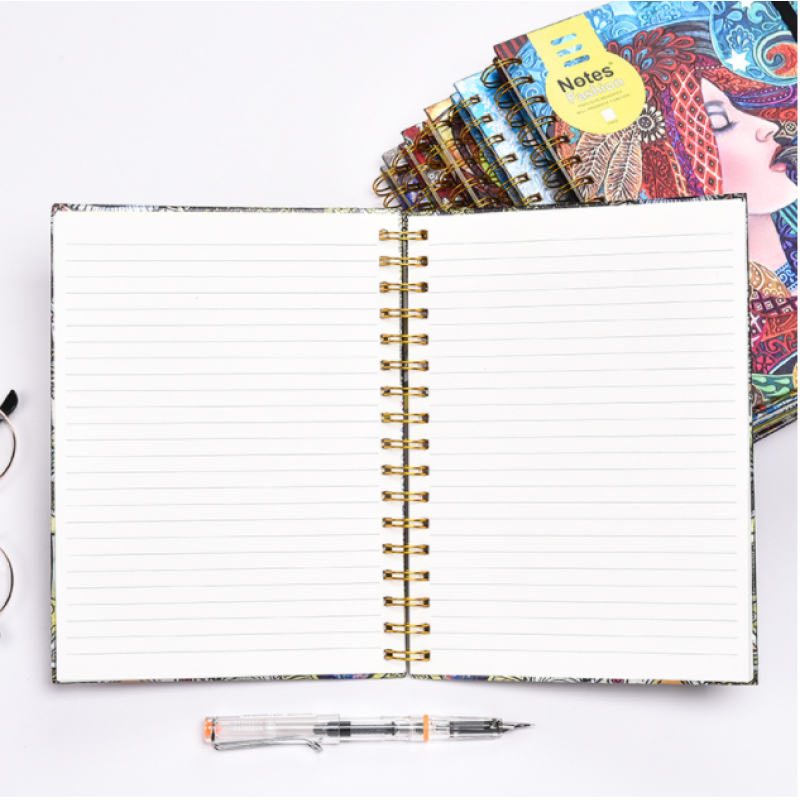 Custom Hardcover A5 Life Journal Spiral Notebook Printed Diary Planner Printing kids journal notebook