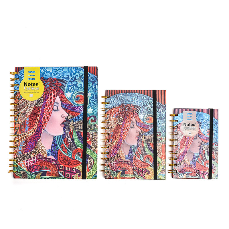 Custom Hardcover A5 Life Journal Spiral Notebook Printed Diary Planner Printing kids journal notebook
