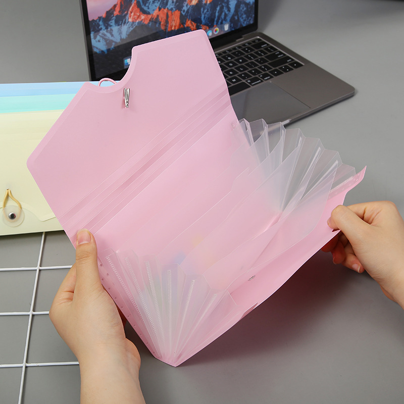 new design folder portable multi-layer file bag B6 bill data storage file bag factory wholesale