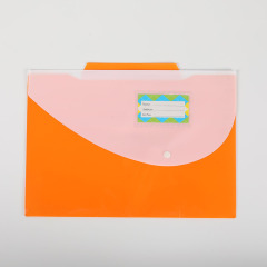 A4 Document Bag Transparent PP Plastic File Folder Printing File Transparent