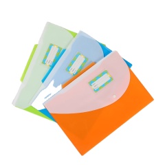 A4 Document Bag Transparent PP Plastic File Folder Printing File Transparent