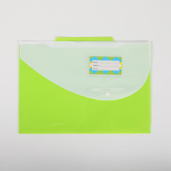 A4 Document Bag Transparent PP Plastic File Folder Printing File Transparent