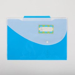 A4 Document Bag Transparent PP Plastic File Folder Printing File Transparent