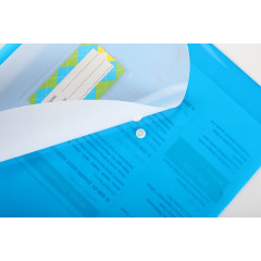 A4 Document Bag Transparent PP Plastic File Folder Printing File Transparent
