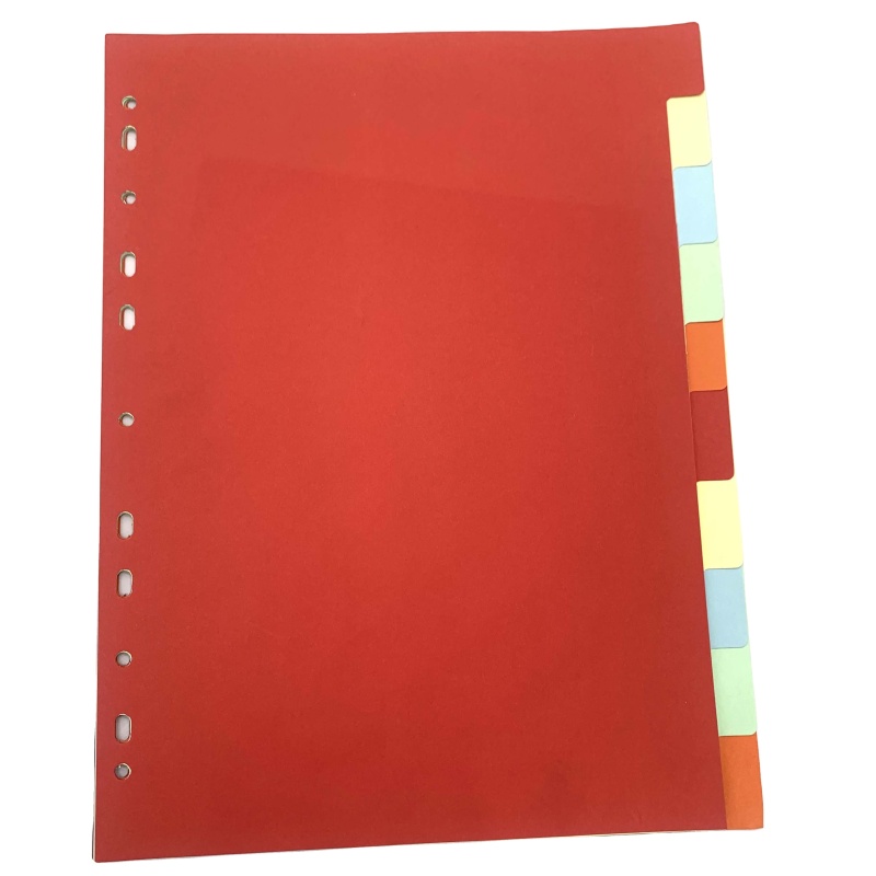 Divider A4 classification page loose leaf notebook  paper manual ledger separator 11 holes