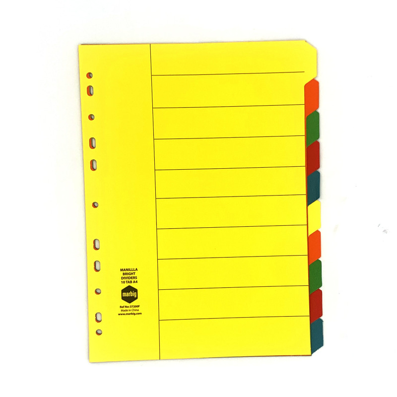 Divider A4 classification page loose leaf notebook  paper manual ledger separator 11 holes