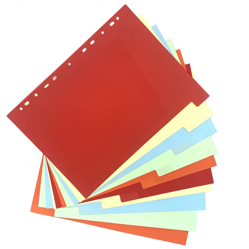 Divider A4 classification page loose leaf notebook  paper manual ledger separator 11 holes