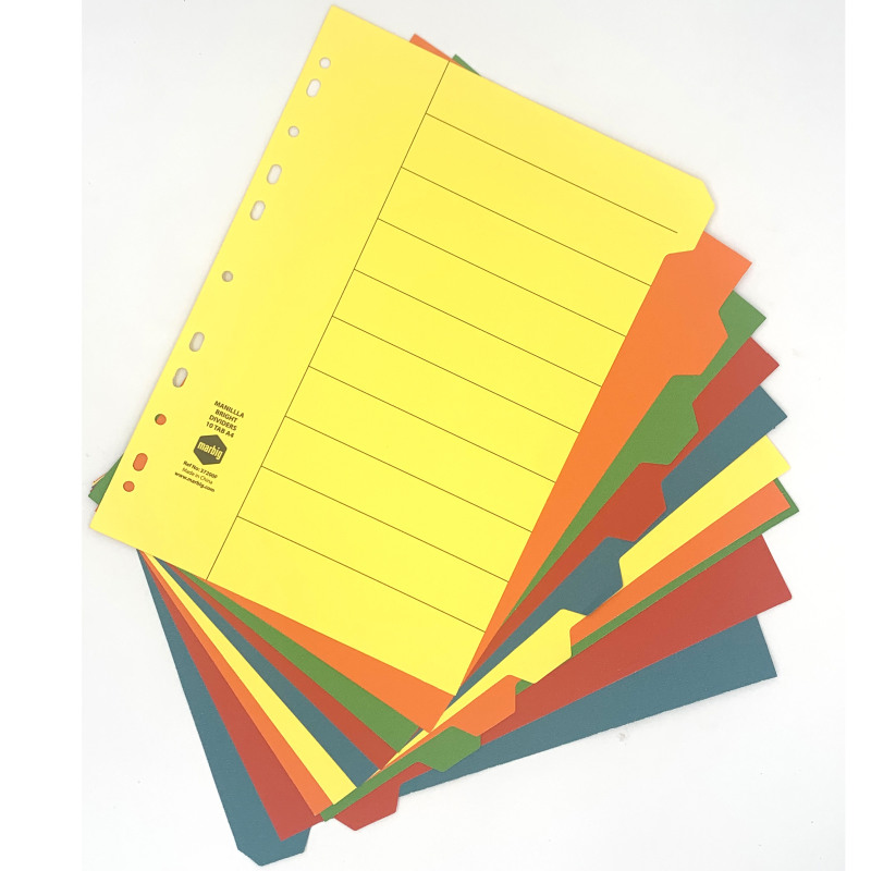 Divider A4 classification page loose leaf notebook  paper manual ledger separator 11 holes