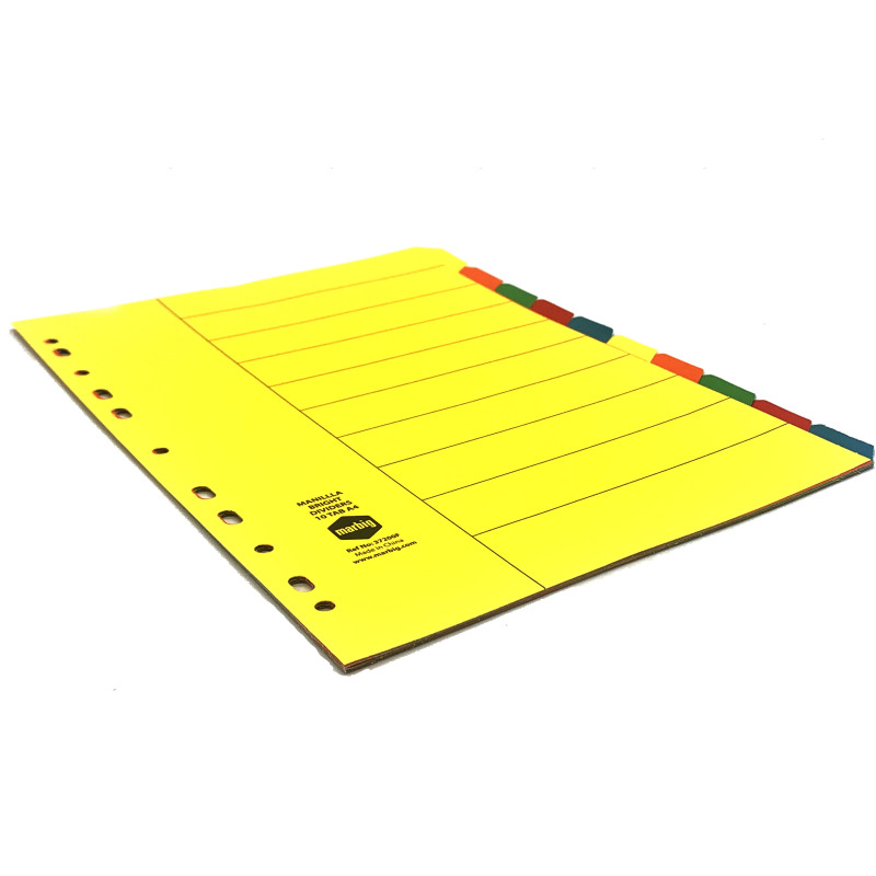 Divider A4 classification page loose leaf notebook  paper manual ledger separator 11 holes