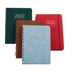 Cover Notebook Elastic Band Notepad Weekly Plan Schedule PU Leather Opp Bag BSCI Hardcover Journal Leather A5 Book Leather