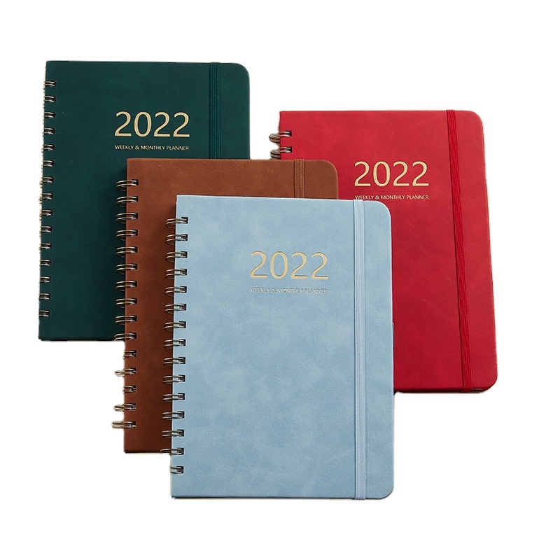 Cover Notebook Elastic Band Notepad Weekly Plan Schedule PU Leather Opp Bag BSCI Hardcover Journal Leather A5 Book Leather