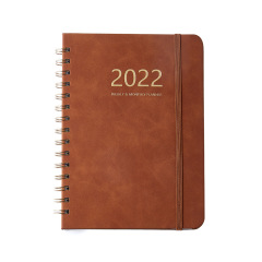 Cover Notebook Elastic Band Notepad Weekly Plan Schedule PU Leather Opp Bag BSCI Hardcover Journal Leather A5 Book Leather