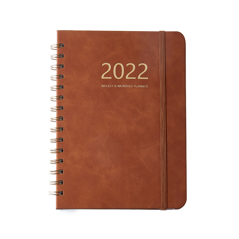 Cover Notebook Elastic Band Notepad Weekly Plan Schedule PU Leather Opp Bag BSCI Hardcover Journal Leather A5 Book Leather