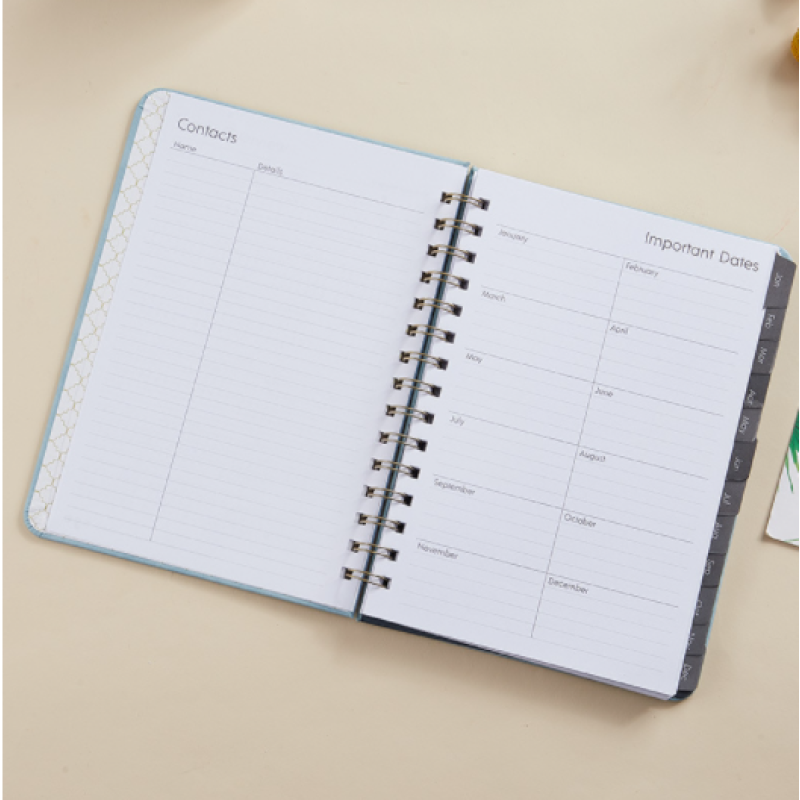 Cover Notebook Elastic Band Notepad Weekly Plan Schedule PU Leather Opp Bag BSCI Hardcover Journal Leather A5 Book Leather