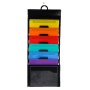 Rainbow Organ Bag Office 6 pocket File Folder Portable Hangable Storage Bag Wall-mounted File Folder