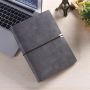 Classic PU Leather A5 Loose Leaf Hardcover Notebook for Business Reusable Agenda Planner Leather Binder Loose Leaf 6 Rings 40111