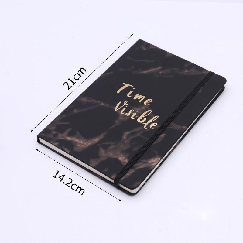 Hardcover Notebook Novel Marble Pattern A5 Pu Leather for Student Notepad Leather Stone Paper Notebook School Gift Office CN;ZHE