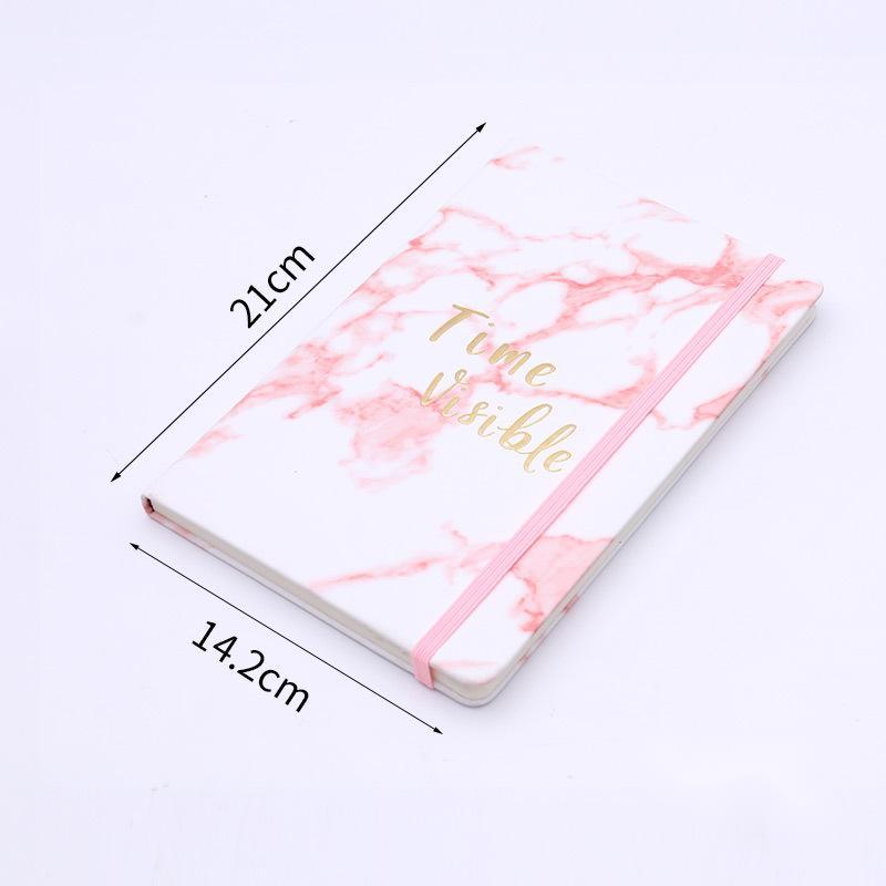 Hardcover Notebook Novel Marble Pattern A5 Pu Leather for Student Notepad Leather Stone Paper Notebook School Gift Office CN;ZHE