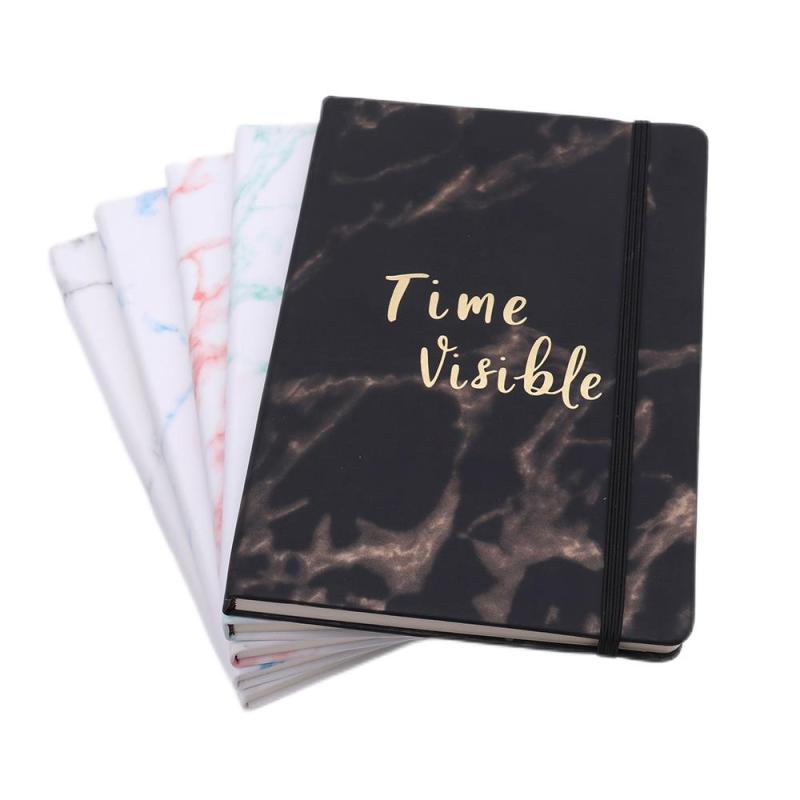 Hardcover Notebook Novel Marble Pattern A5 Pu Leather for Student Notepad Leather Stone Paper Notebook School Gift Office CN;ZHE