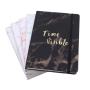 Hardcover Notebook Novel Marble Pattern A5 Pu Leather for Student Notepad Leather Stone Paper Notebook School Gift Office CN;ZHE