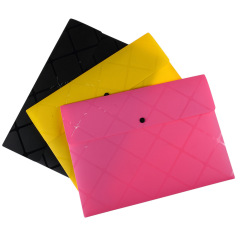 A4, FC large checkered file bag, student large-capacity folder, snap button data storage bag