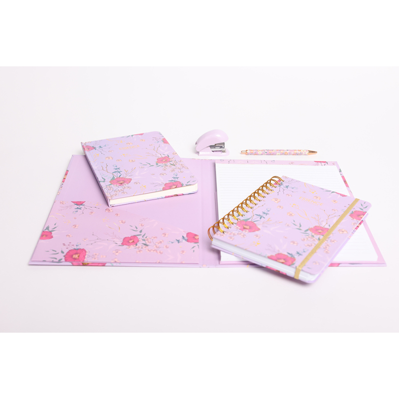 stationery set with 3D golden heat foil embossing  printing