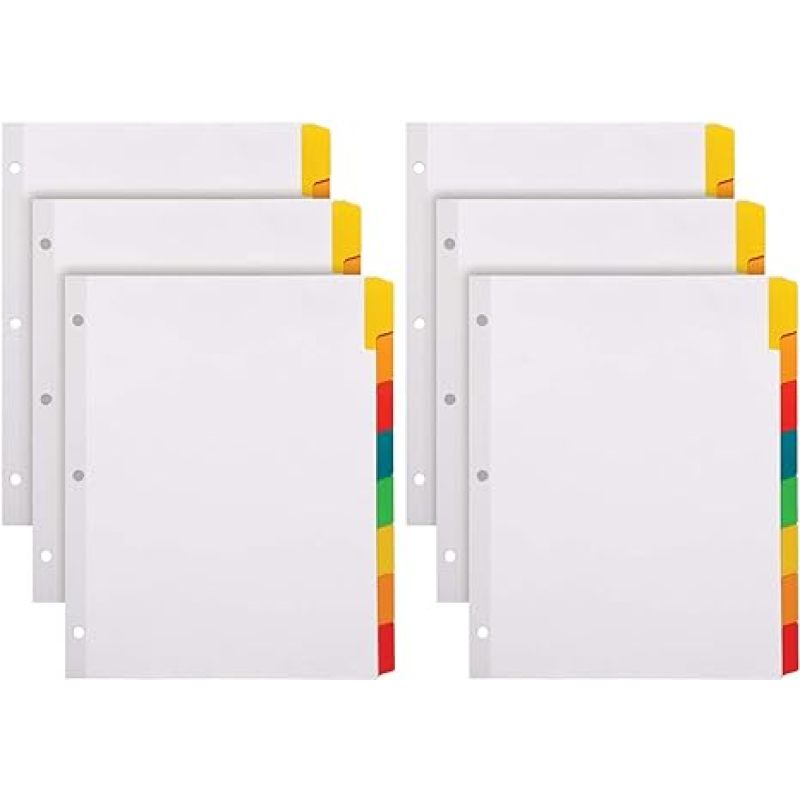 colorful  Dividers file folder