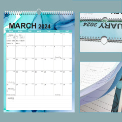 2024 English wall calendar