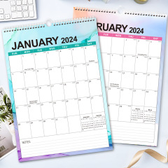 2024 English wall calendar
