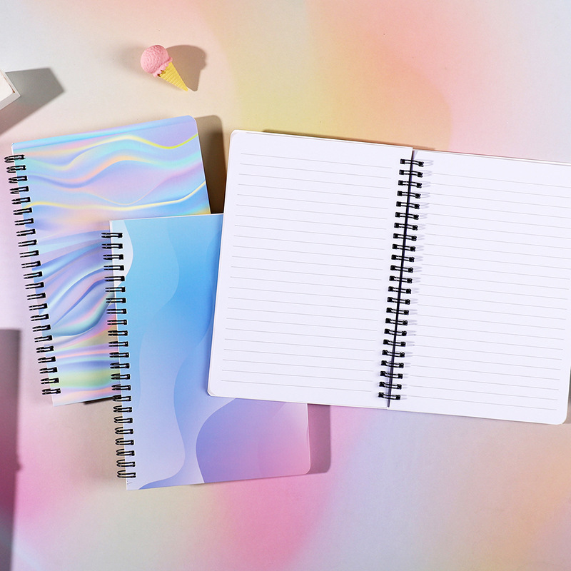 colorful  spiral notebook