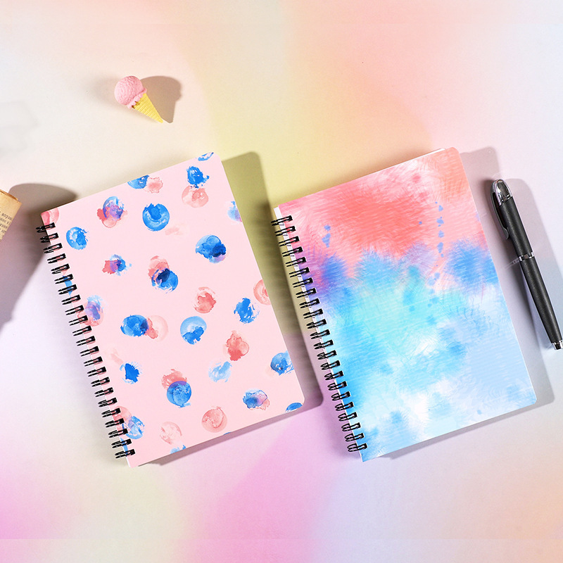 colorful  spiral notebook