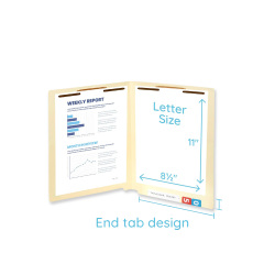 Manila File Folder With Fasteners