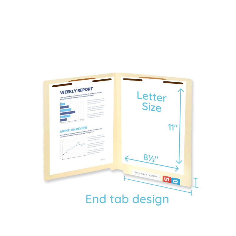 Manila File Folder With Fasteners